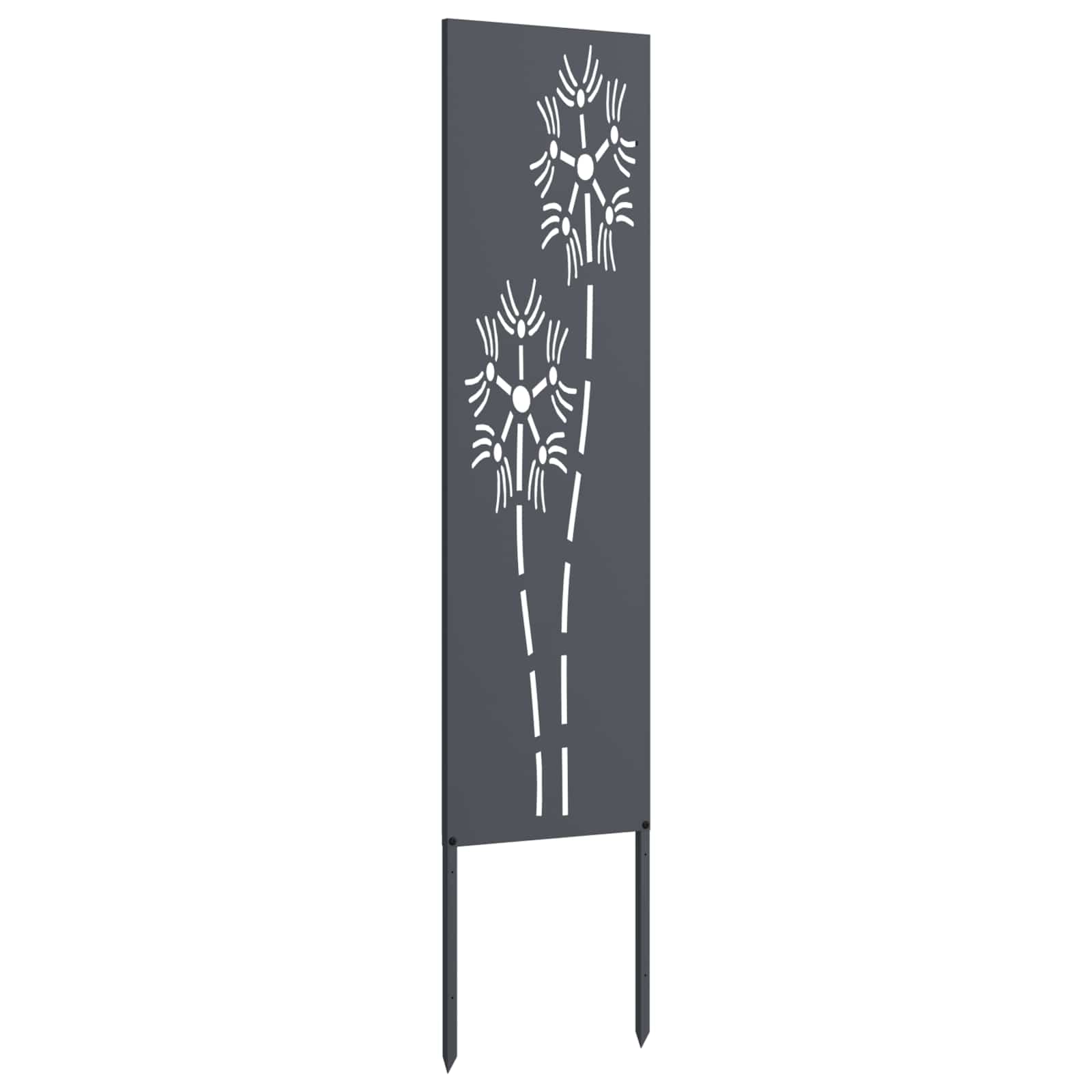 Tuin Privacy Screen Antraciet 32 x 140 cm Koudgewalst staal – afbeelding 4