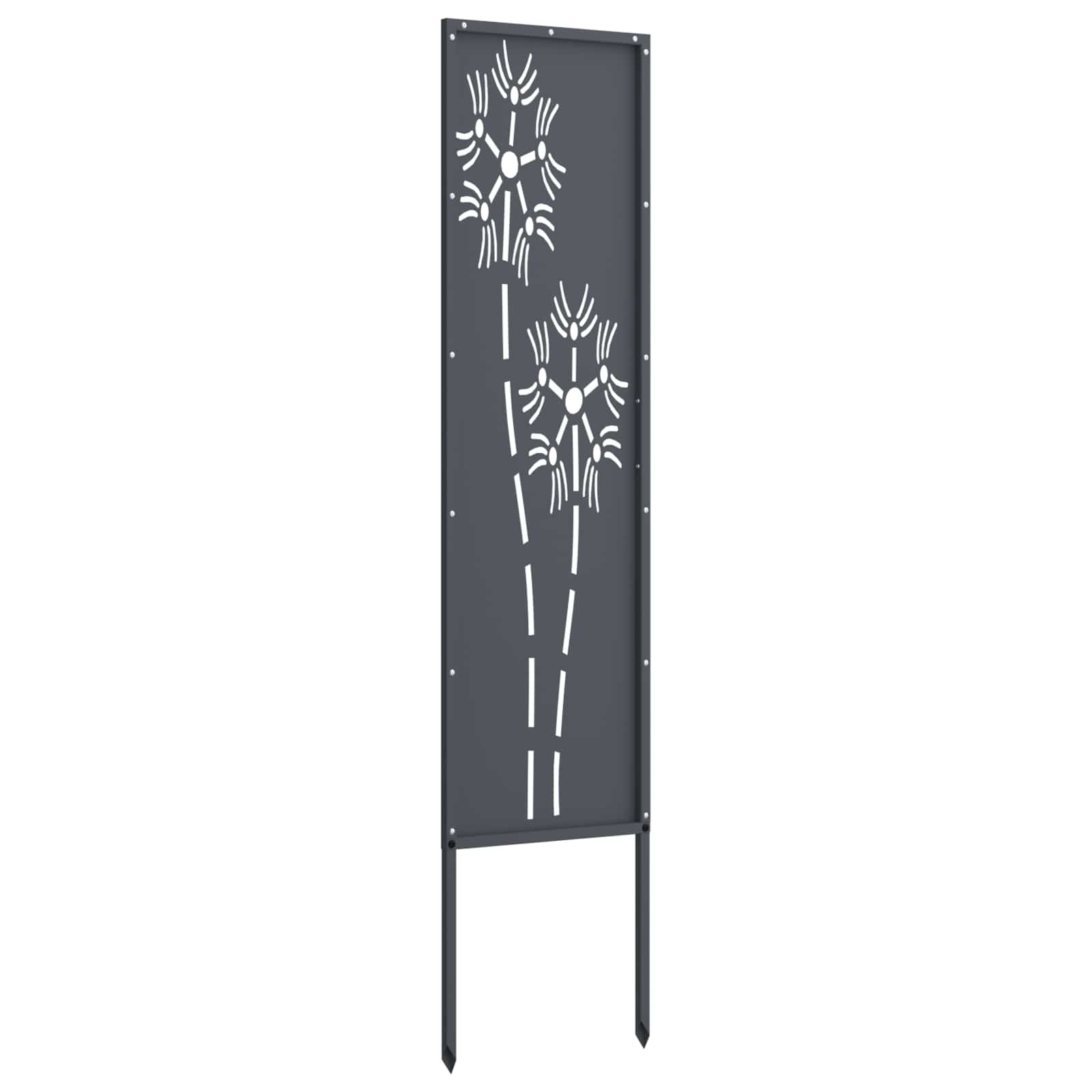 Tuin Privacy Screen Antraciet 32 x 140 cm Koudgewalst staal – afbeelding 5