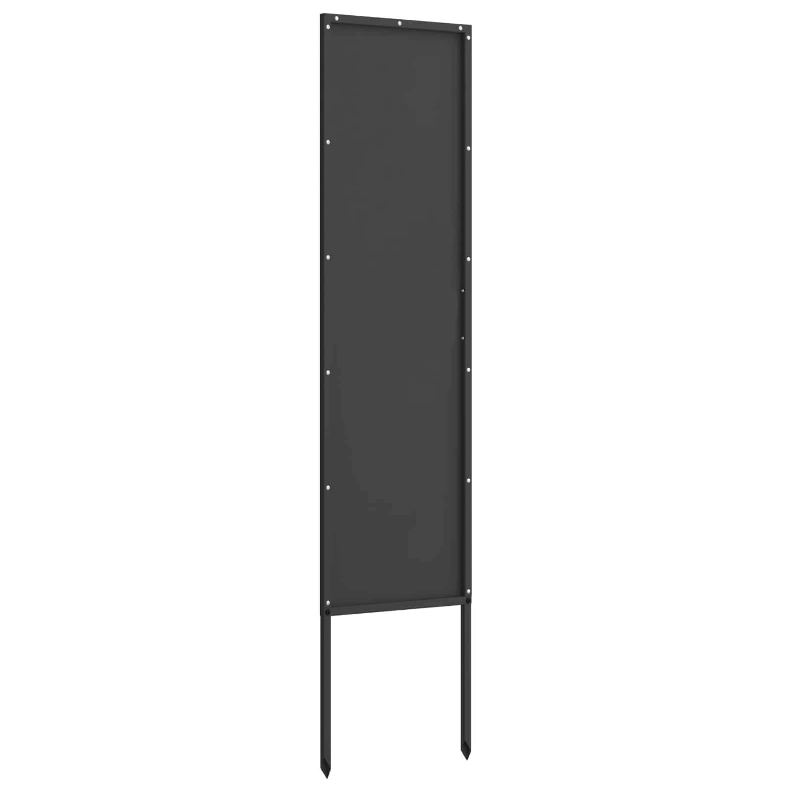 Tuin Privacy Screen Zwart 32 x 140 cm Koudgewalst staal – afbeelding 5