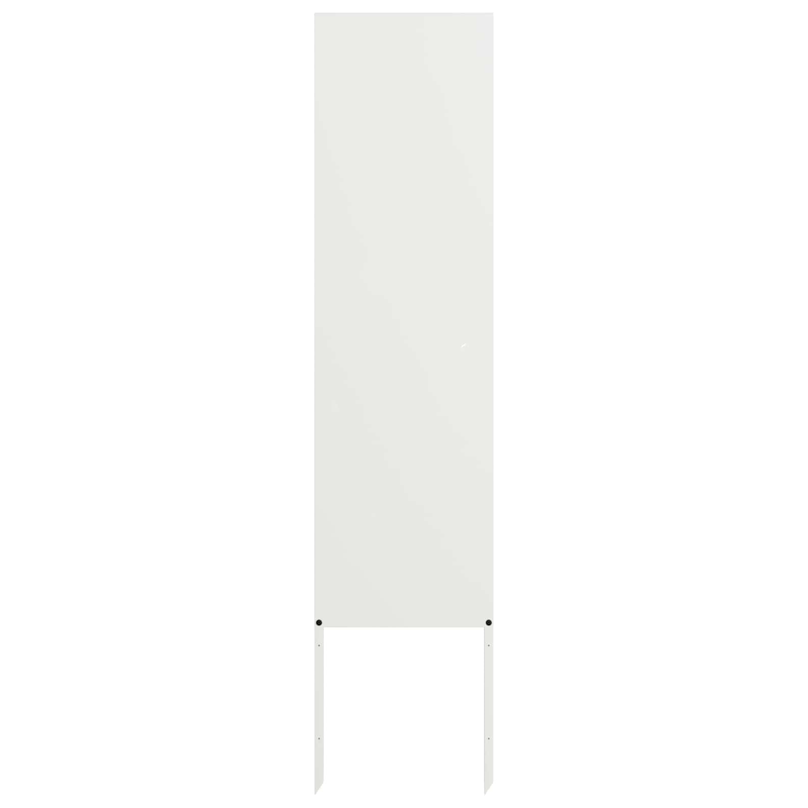 Tuin Privacy Screen Fretwerk Wit 32 x 140 cm Koudgewalst staal – afbeelding 2