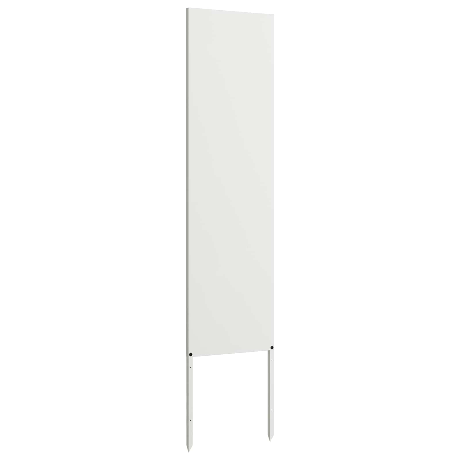 Tuin Privacy Screen Fretwerk Wit 32 x 140 cm Koudgewalst staal – afbeelding 4