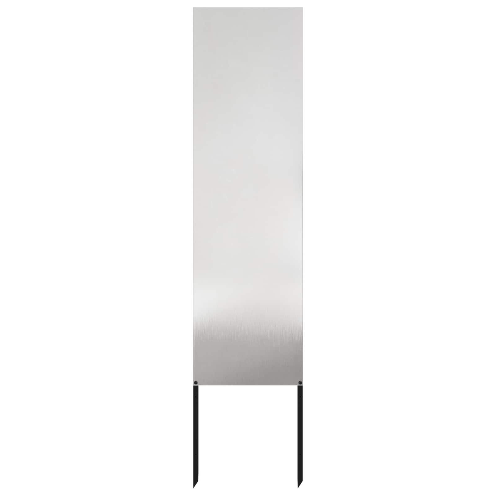 Tuin Privacy Screen Fretwerk Zilver 32 x 140 cm Roestvrij staal – afbeelding 2