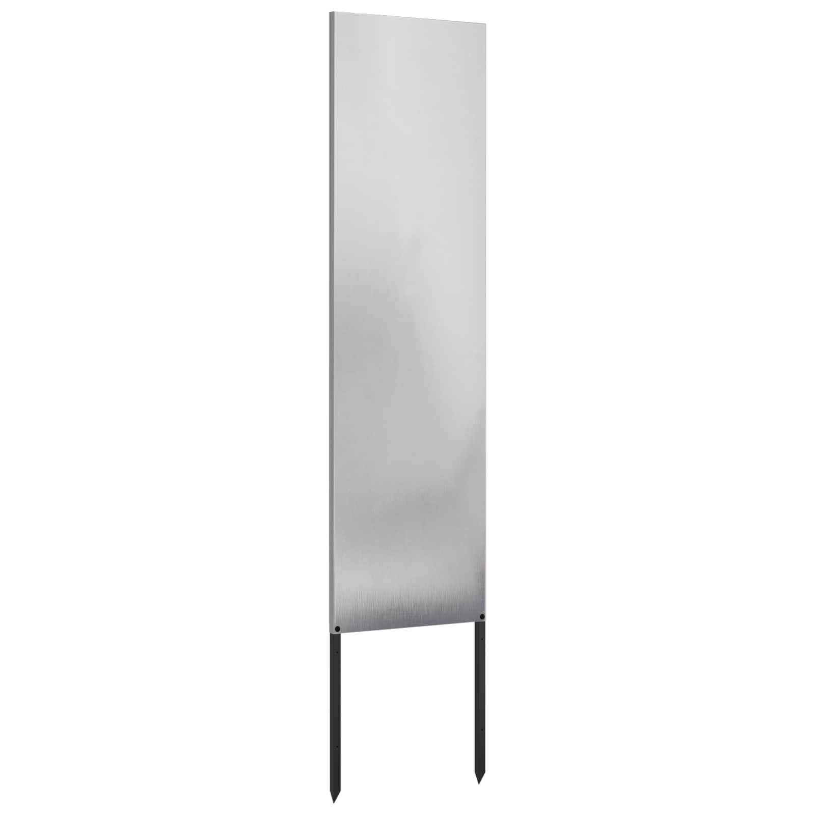 Tuin Privacy Screen Fretwerk Zilver 32 x 140 cm Roestvrij staal – afbeelding 4