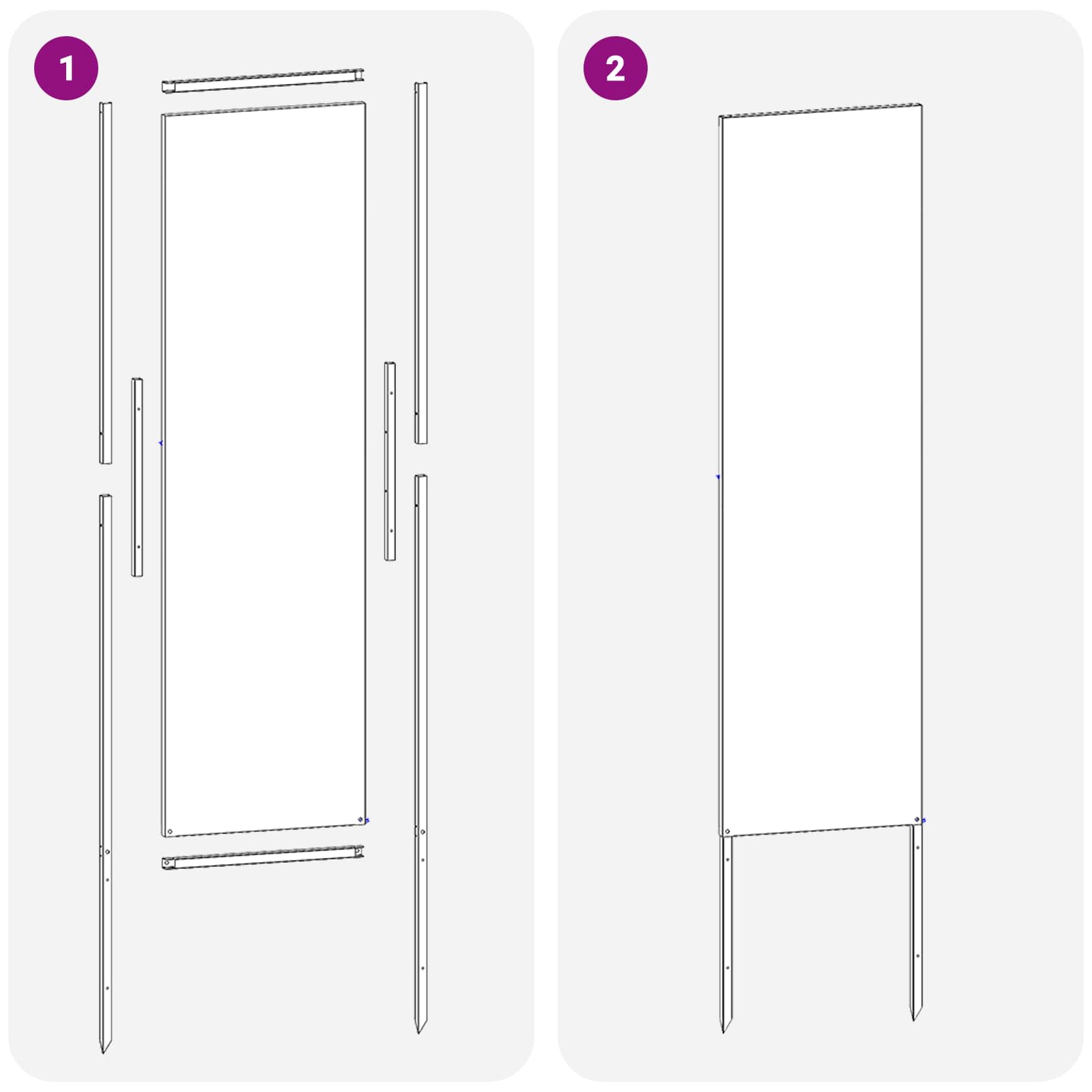 Tuin Privacy Screen Fretwerk Zilver 32 x 140 cm Roestvrij staal – afbeelding 8