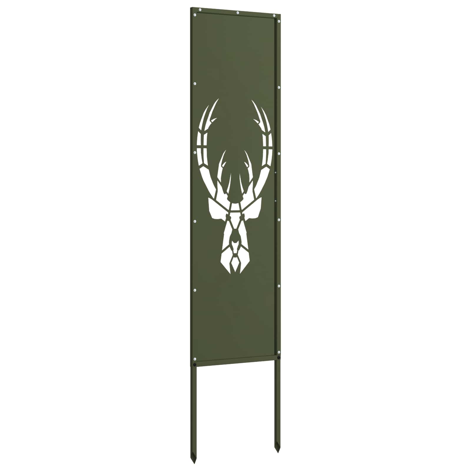 Tuin Privacy Screen Olijfgroen 32 x 140 cm Koudgewalst staal – afbeelding 5