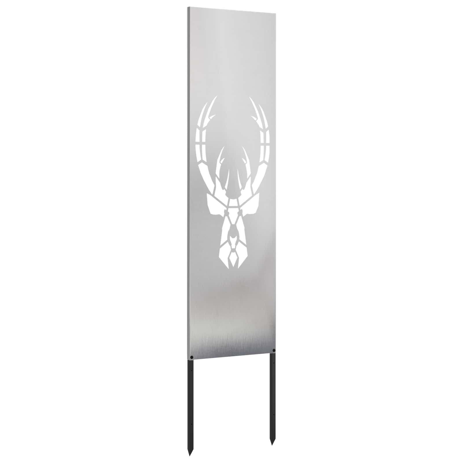 Tuin Privacy Screen Zilver 32 x 140 cm Roestvrij staal – afbeelding 4