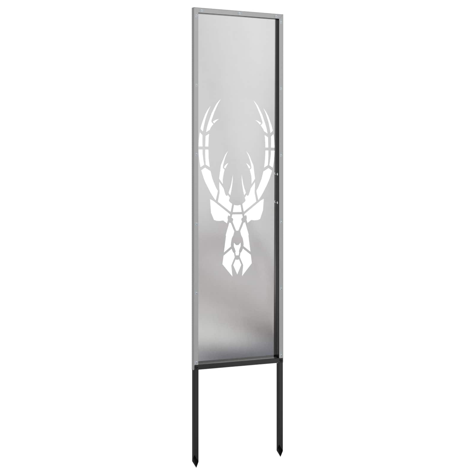 Tuin Privacy Screen Zilver 32 x 140 cm Roestvrij staal – afbeelding 5