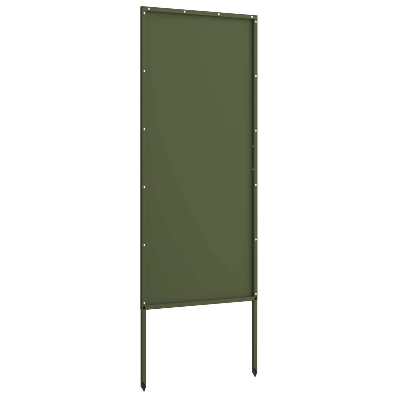Tuin Privacy Screen Olijfgroen 50 x 140 cm Koudgewalst staal – afbeelding 5