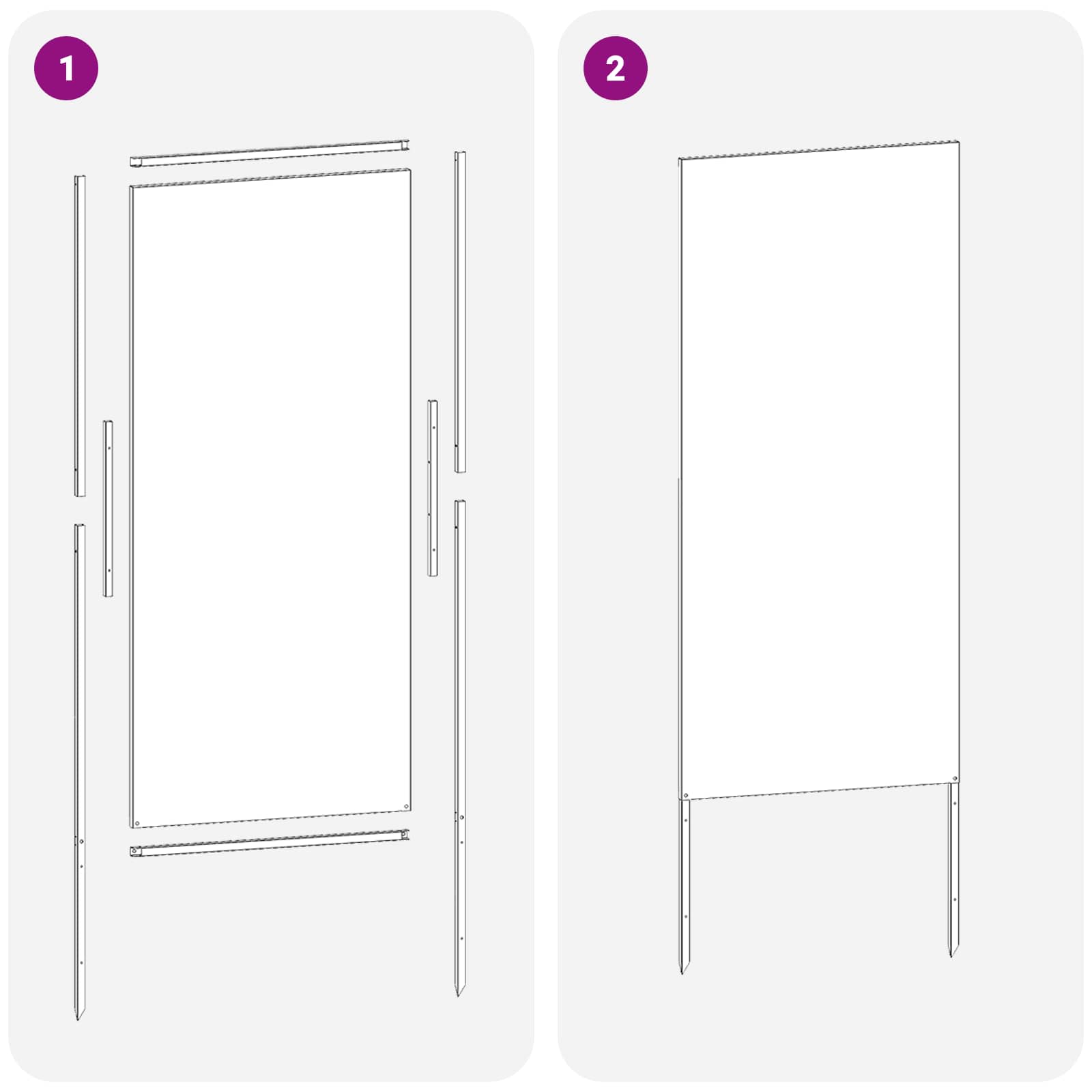 Tuin Privacy Screen Olijfgroen 50 x 140 cm Koudgewalst staal – afbeelding 8