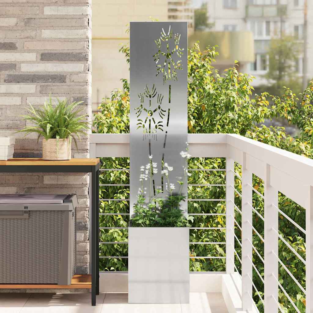 Tuin Privacy Screen Zilver 32 x 150 cm Gegalvaniseerd staal