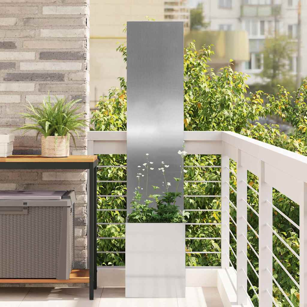 Tuin Privacy Screen Zilver 32 x 150 cm Gegalvaniseerd staal