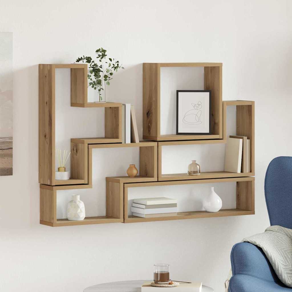 Wandplank Wandgemonteerd Artisan Eiken 96 x 12 x 64 cm