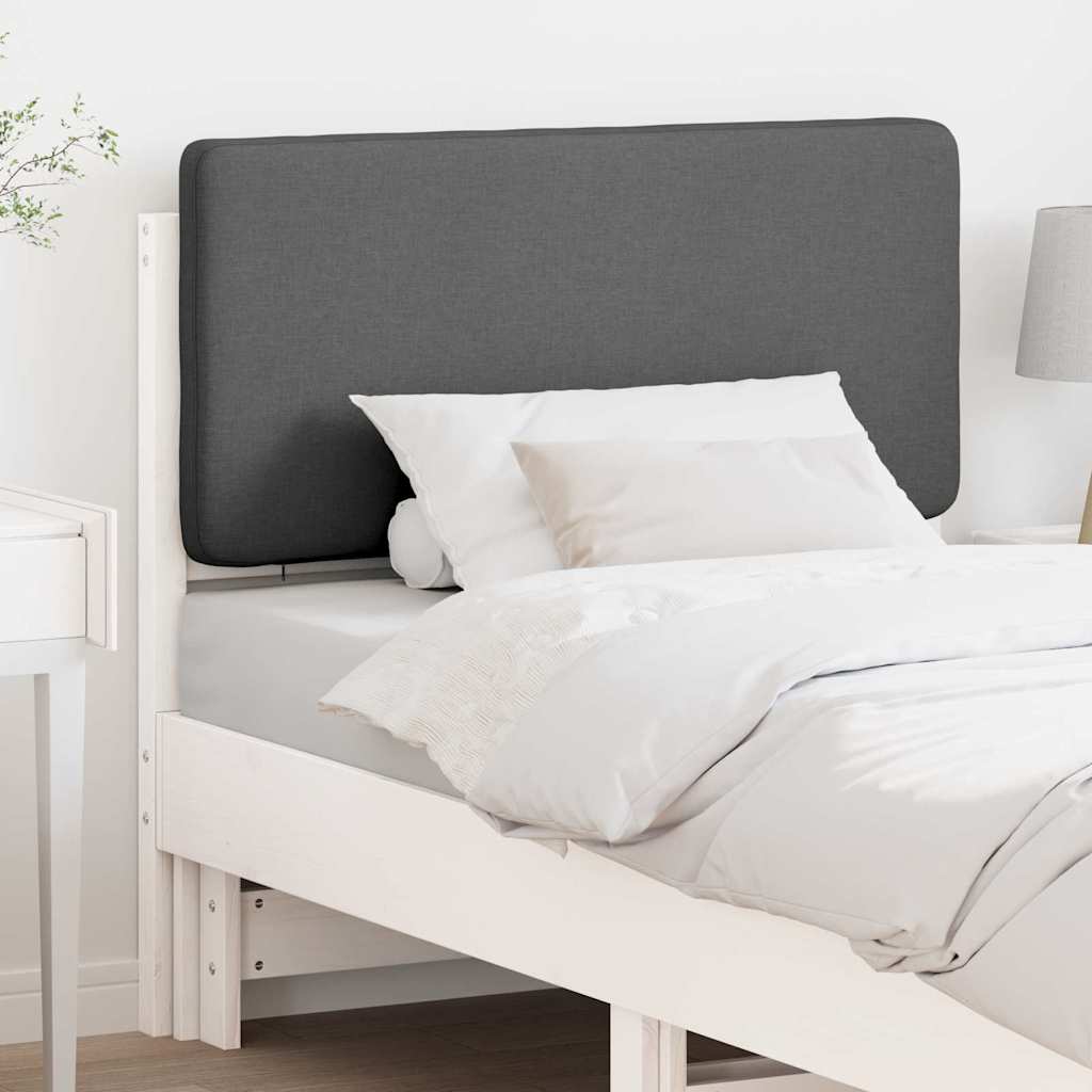 Gestoffeerd hoofdbord met hoofdeinde Wit en Lichtgrijs 75 cm – afbeelding 1