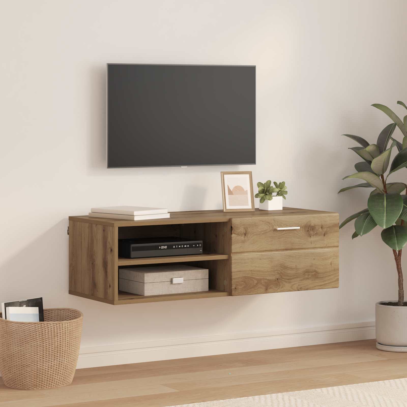 Houten Kast 100,5 x 39 x 30 cm Artisan Eiken Bewerkt hout