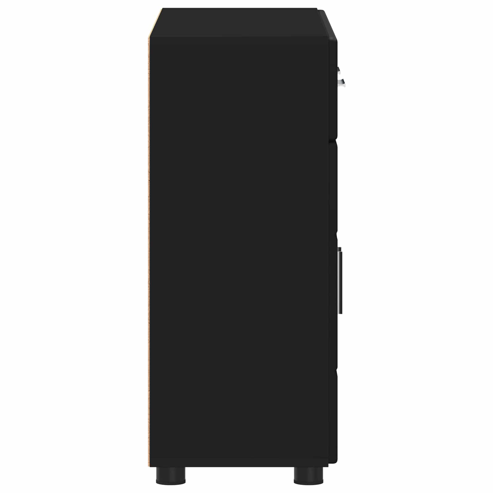 Dressoir FLORIN Zwart 88,5 x 30,5 x 73 cm Bewerkt hout – afbeelding 7