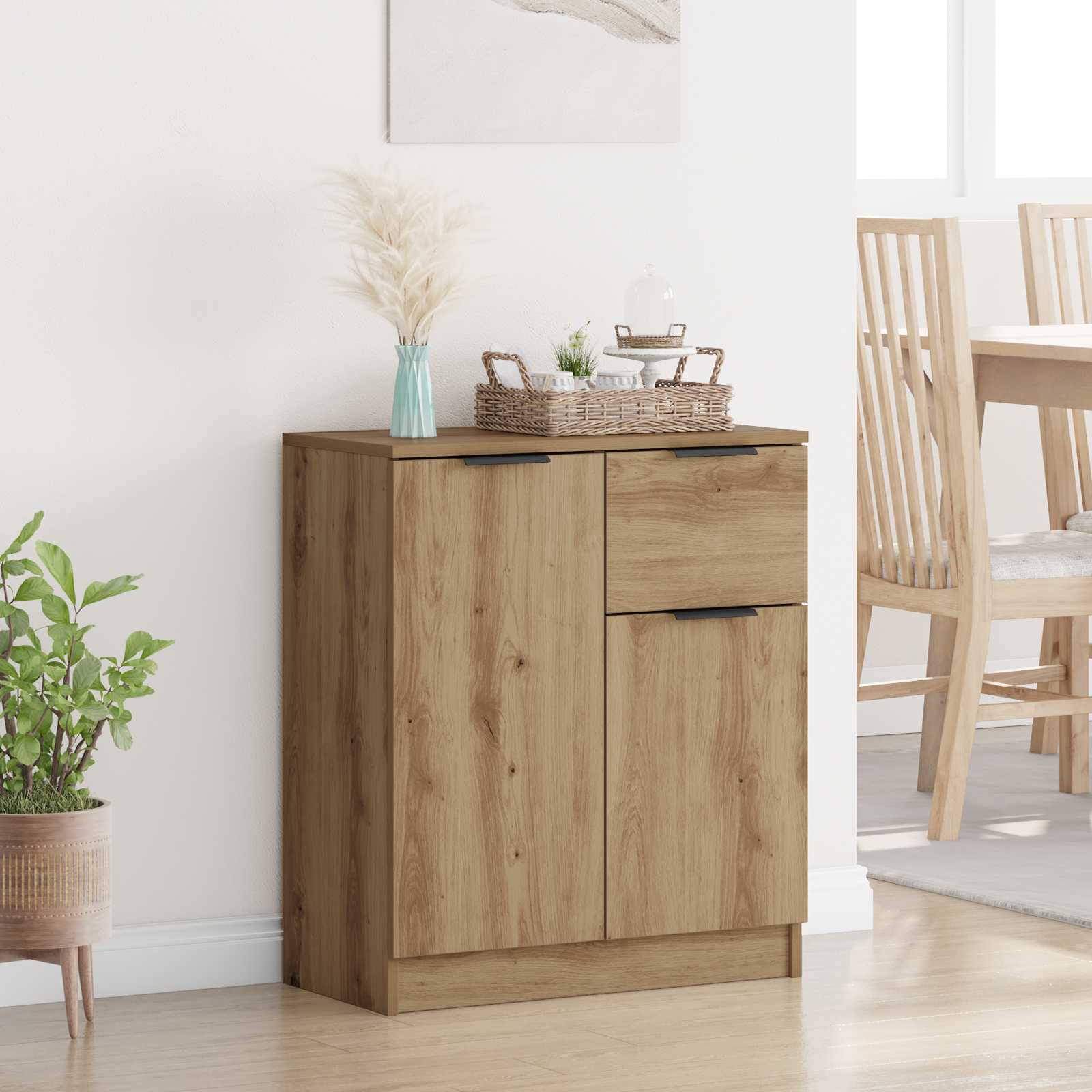 Dressoir Artisan Eiken 60 x 30 x 70 cm Bewerkt hout
