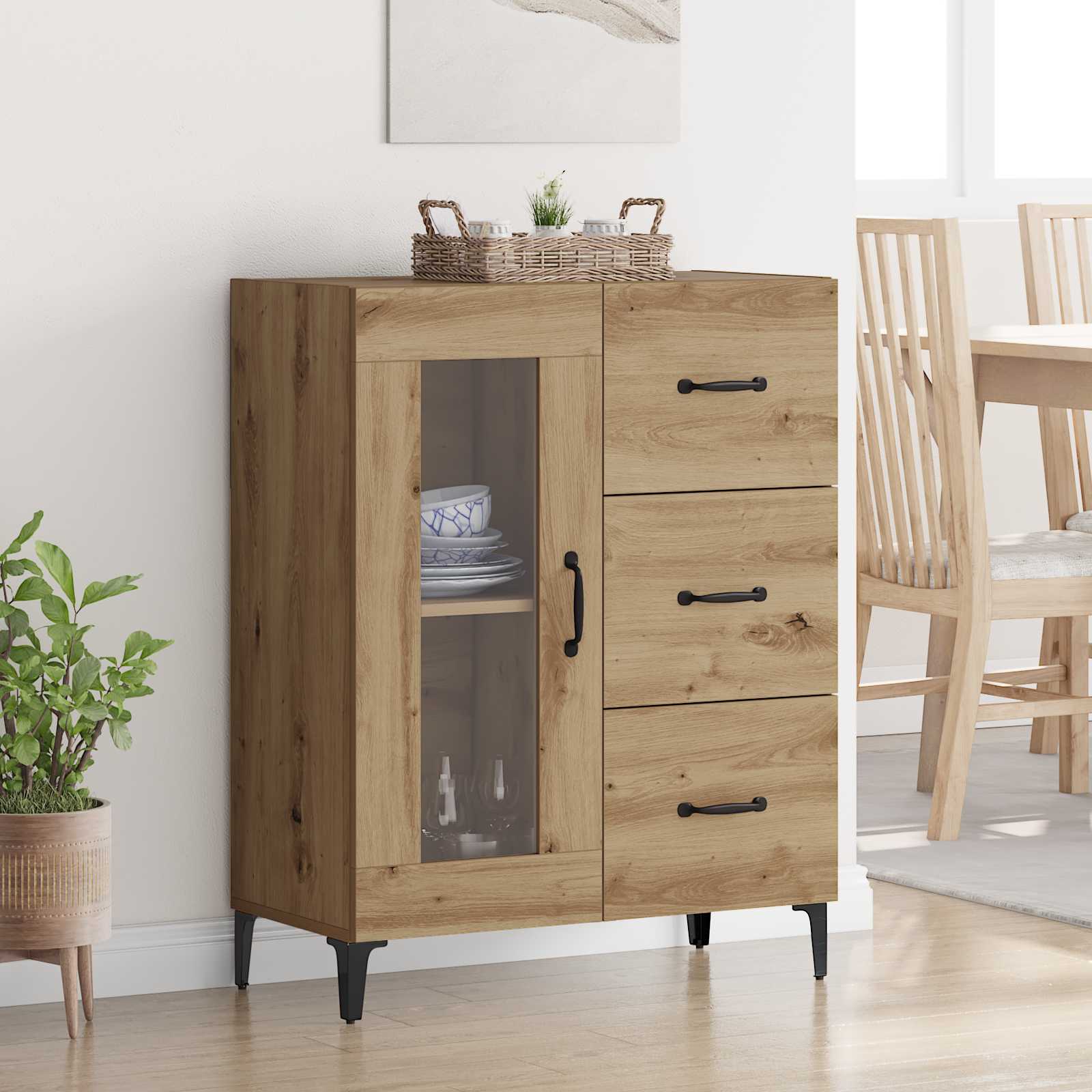 Dressoir Artisan Eiken 69,5 x 34 x 90 cm