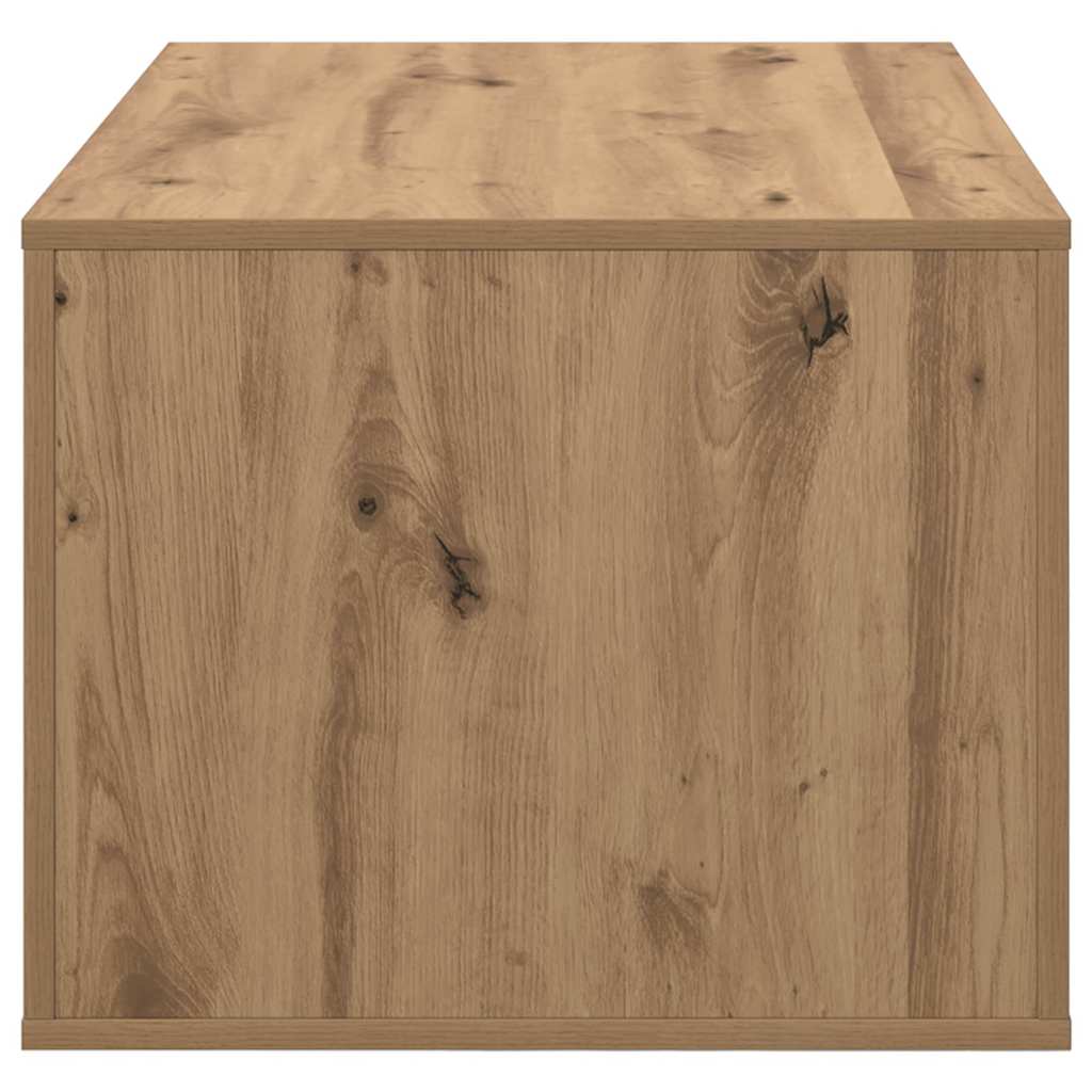 Salontafel met lade Artisan Eiken 80 x 50 x 40 cm Bewerkt hout – afbeelding 7