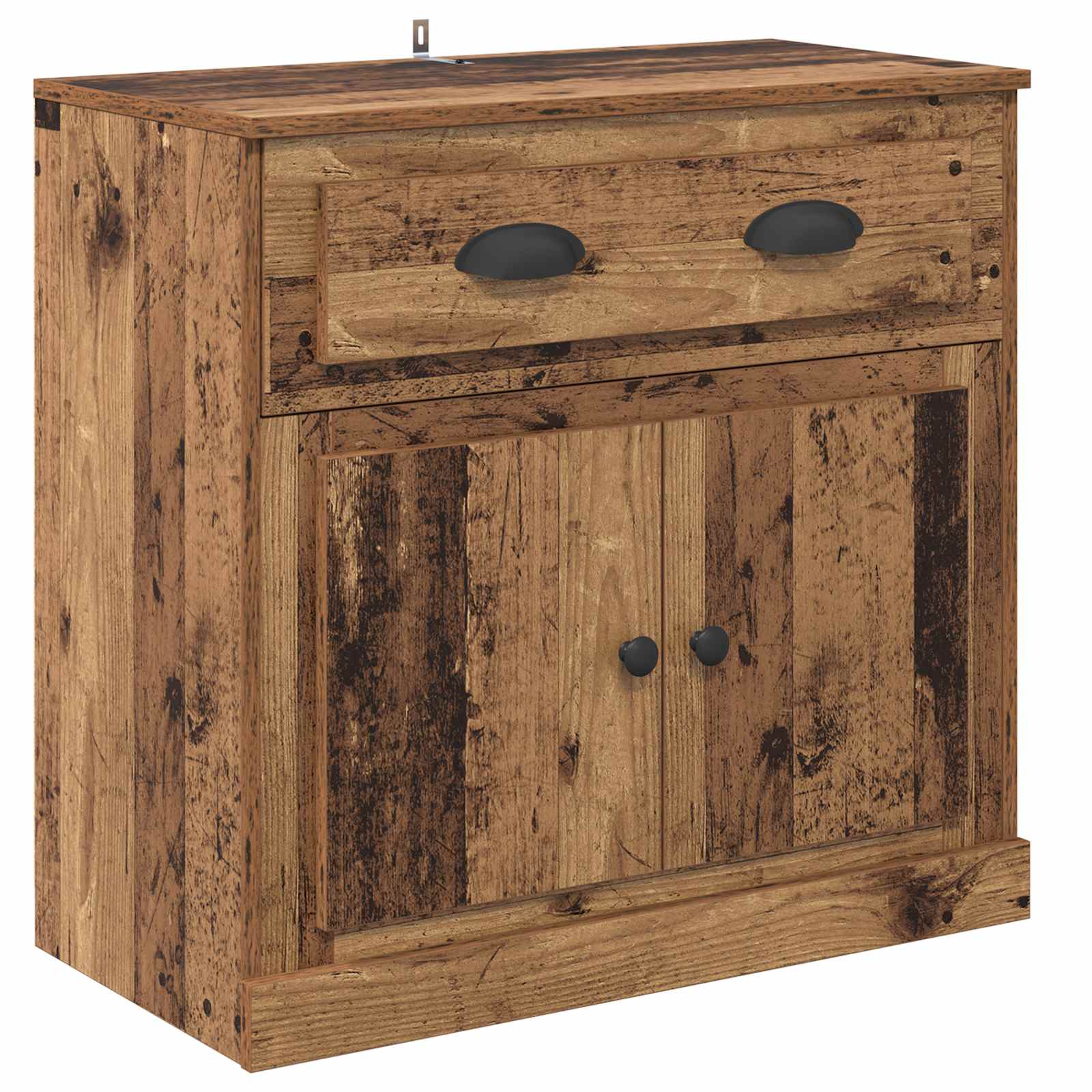 Highboard met lade Oud Hout 70 x 35,5 x 67,5 cm Bewerkt hout – afbeelding 2