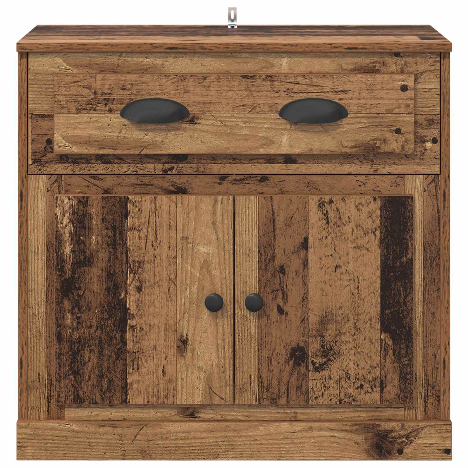 Highboard met lade Oud Hout 70 x 35,5 x 67,5 cm Bewerkt hout – afbeelding 6