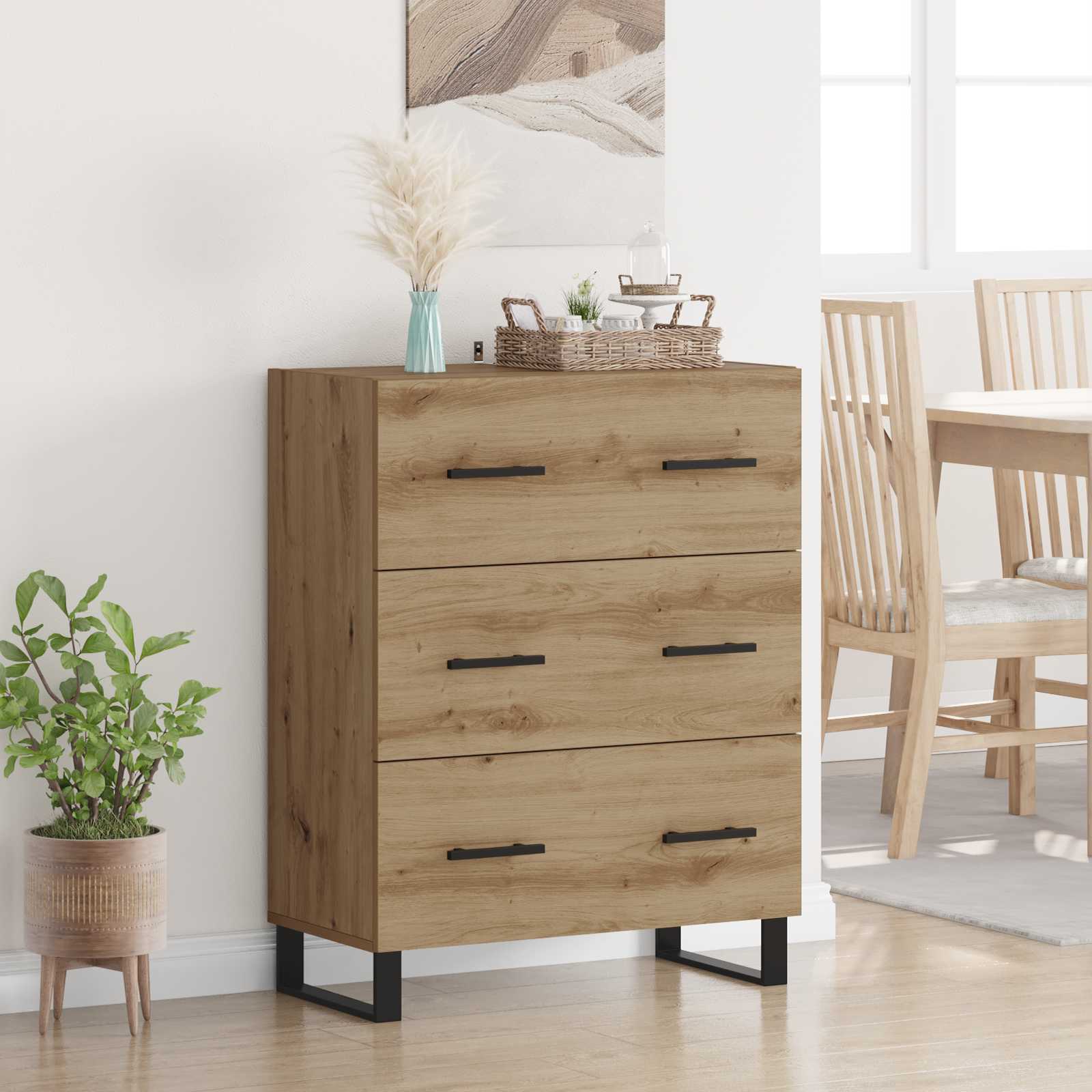 Dressoir Artisan Eiken 69,5 x 34 x 90 cm