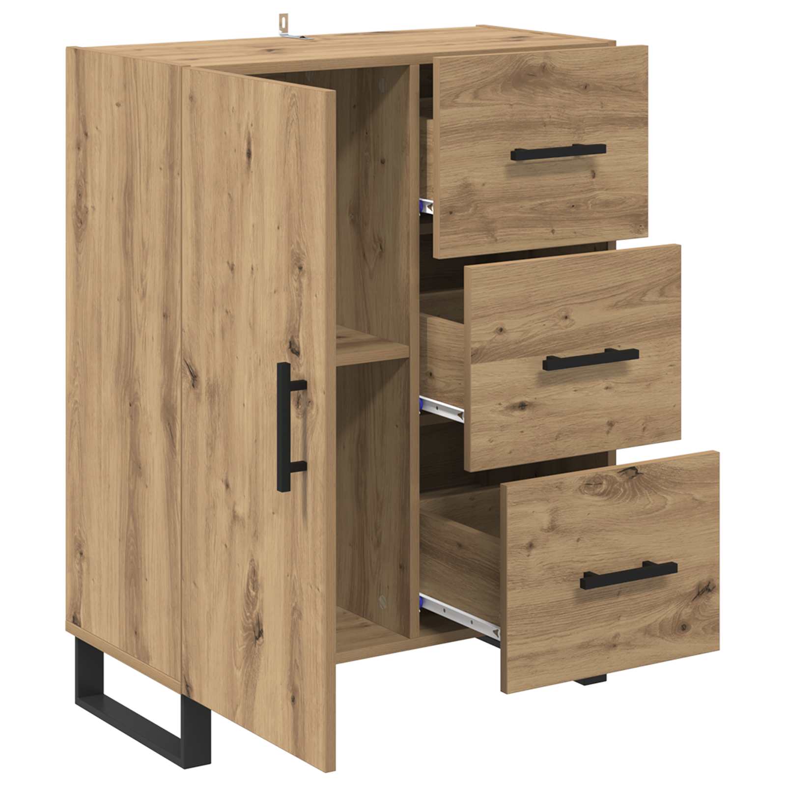 Dressoir Artisan Eiken 69,5 x 34 x 90 cm – afbeelding 4