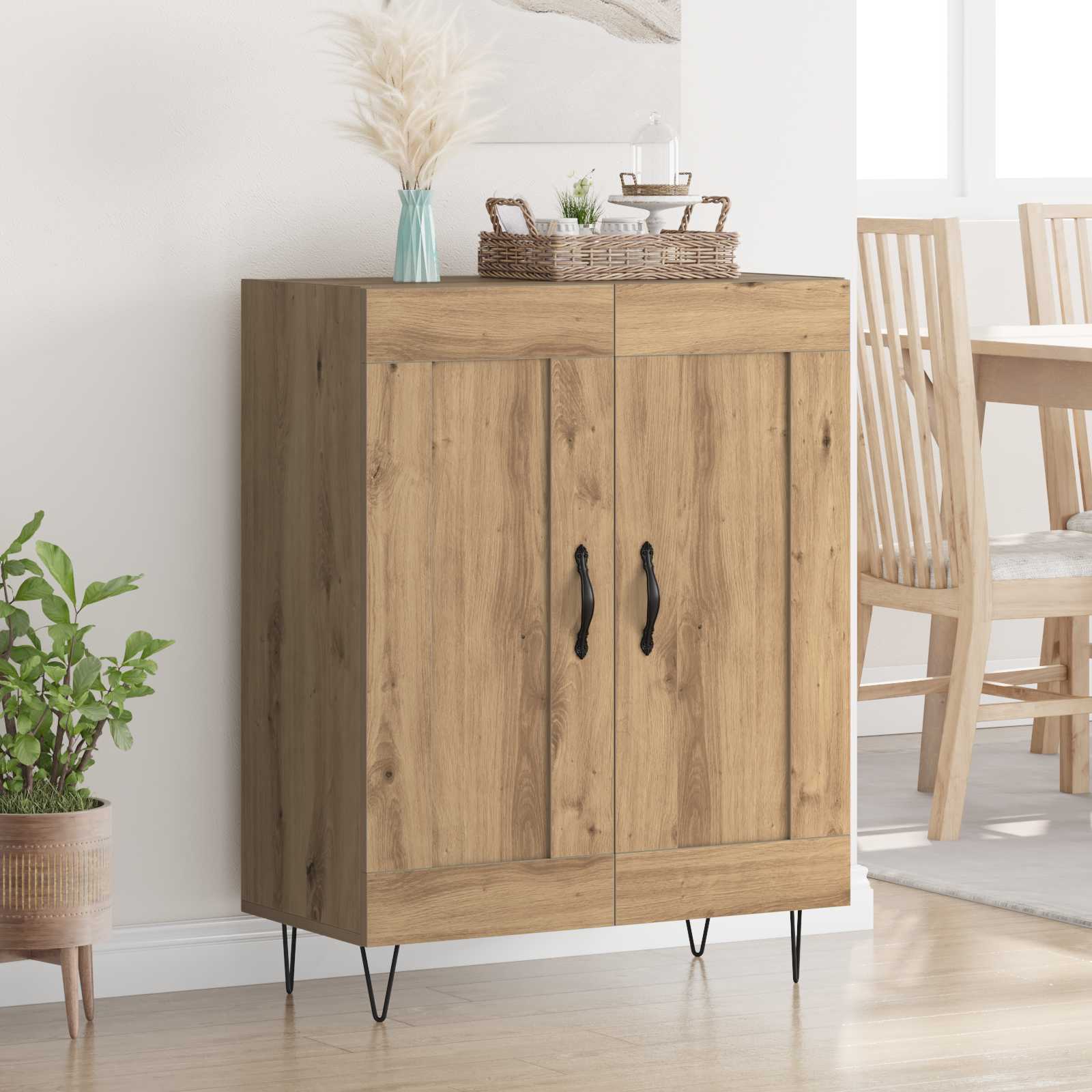 Dressoir Artisan Eiken 69,5 x 34 x 90 cm – afbeelding 1