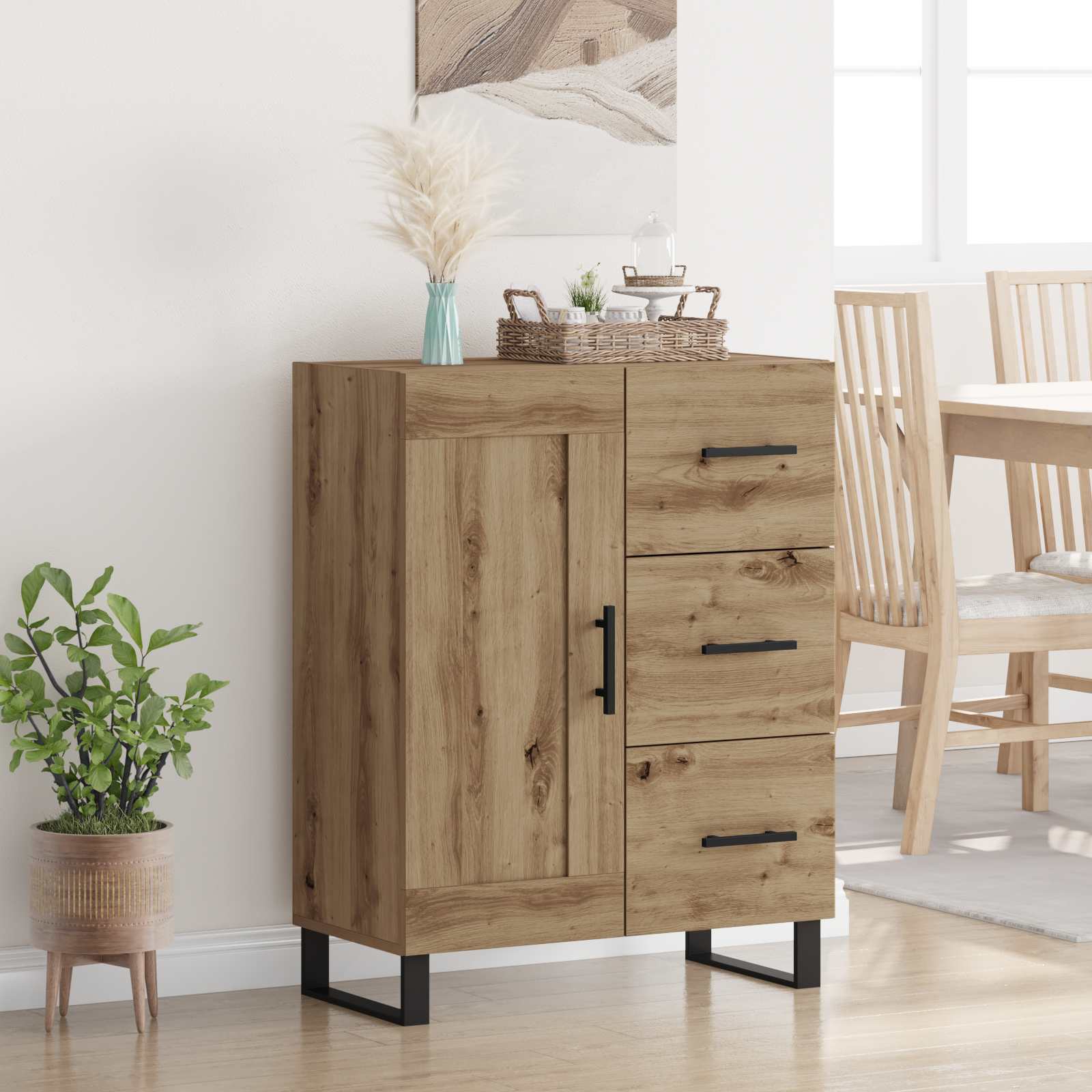 Dressoir Artisan Eiken 69,5 x 34 x 90 cm