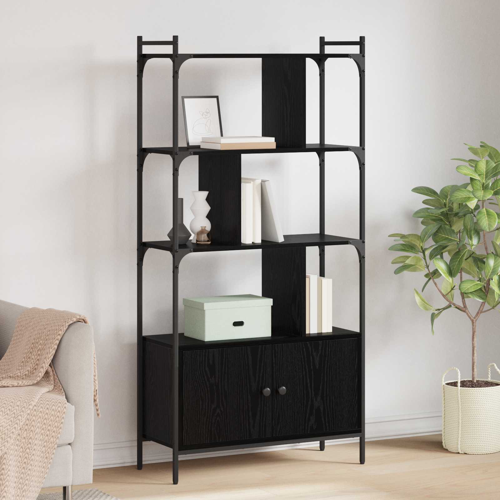 Boekenkast 76,5 x 30 x 154,5 cm Bewerkt hout