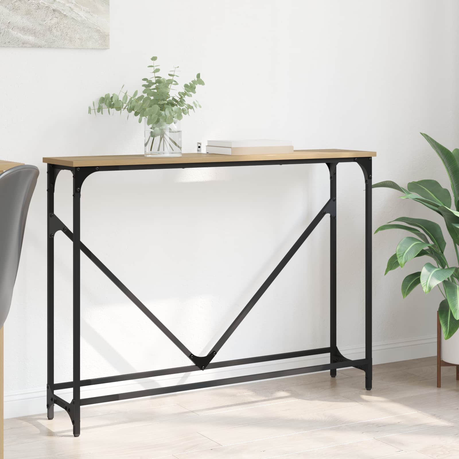 Wandtafel Artisan Eiken 102 x 23 x 75 cm Bewerkt hout