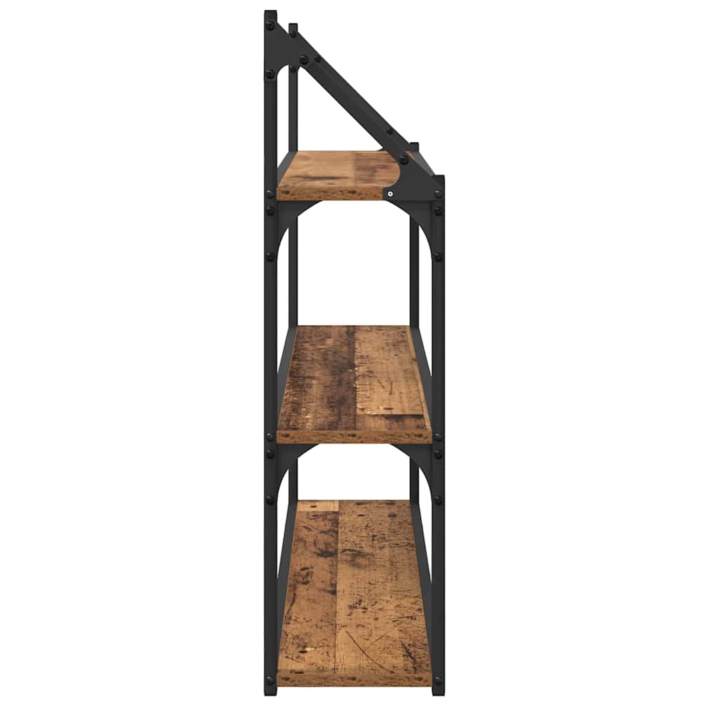 Wandplank met plank Oud Hout 80 x 21 x 78,5 cm Bewerkt hout – afbeelding 6