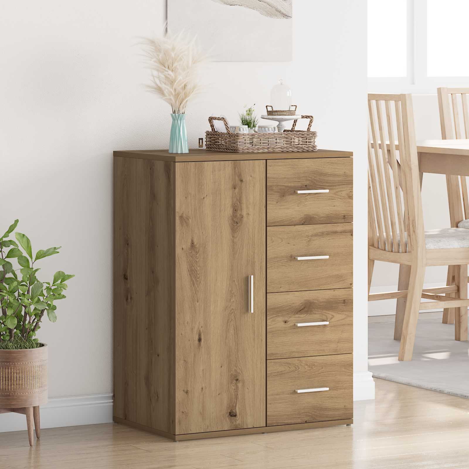 Dressoir Artisan Eiken 59 x 39 x 80 cm Bewerkt hout
