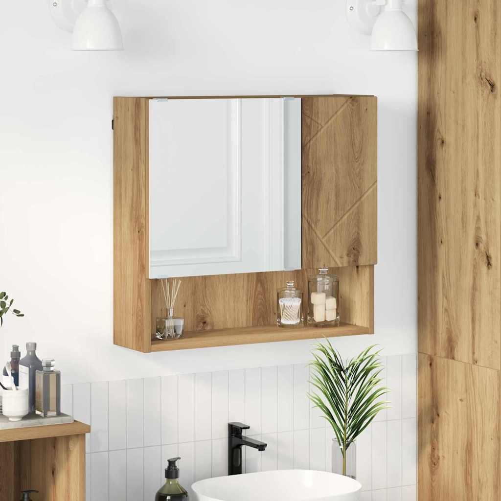 Spiegelkast Artisan Eiken 59 x 17 x 55 cm Bewerkt hout