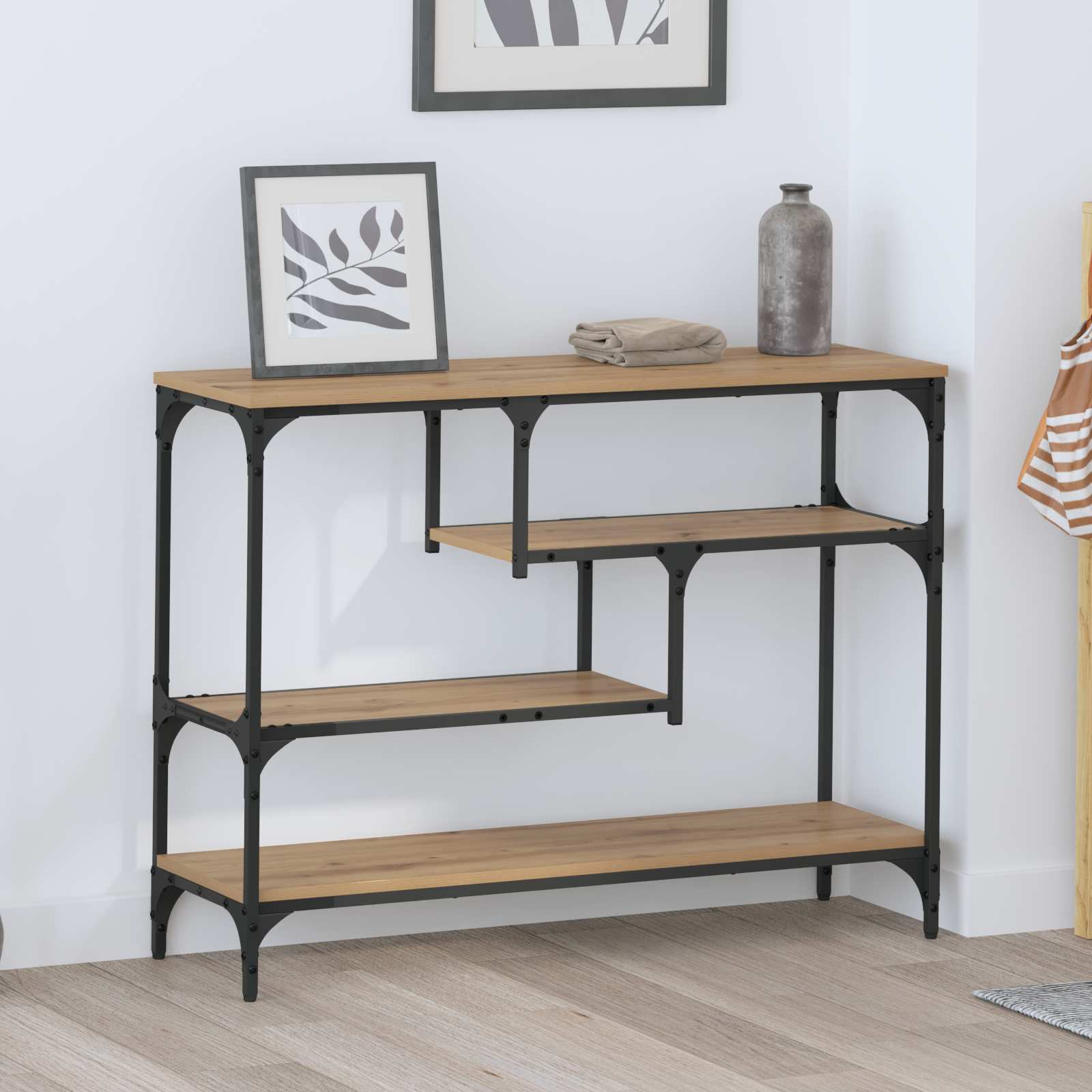 Wandtafel Artisan Eiken 100 x 30 x 75 cm Bewerkt hout