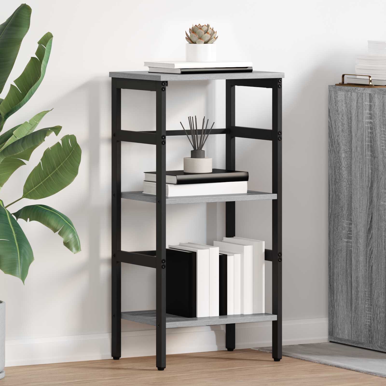 Boekenkast Grijs Sonoma 40 x 29,5 x 81 cm Bewerkt hout