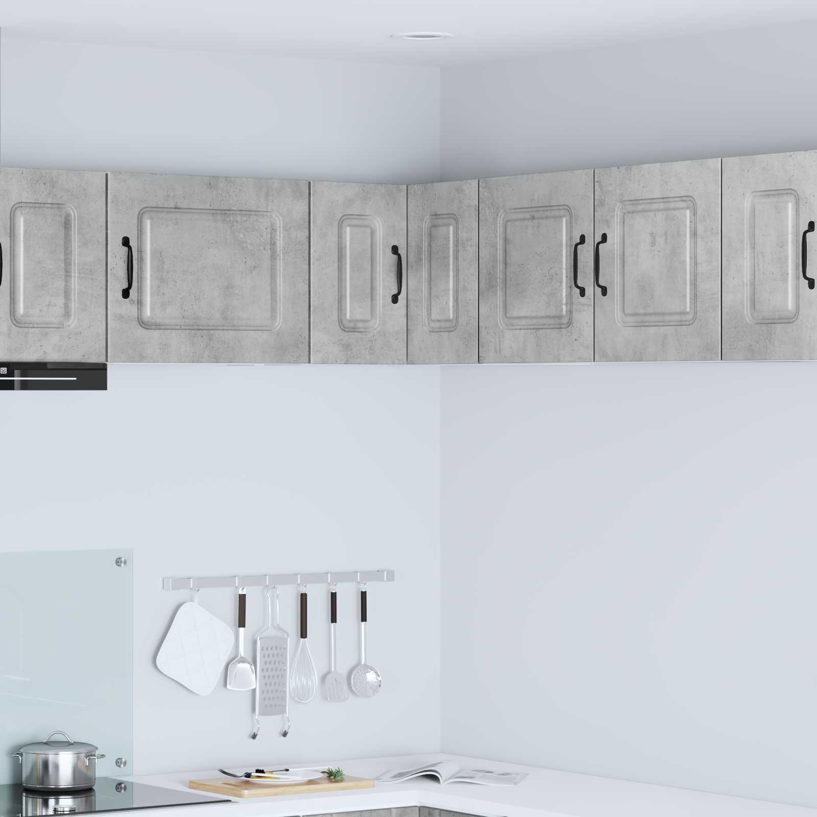 Vaatwasserpaneel met opslag Kalmar Beton Grijs 57 x 57 x 40 cm