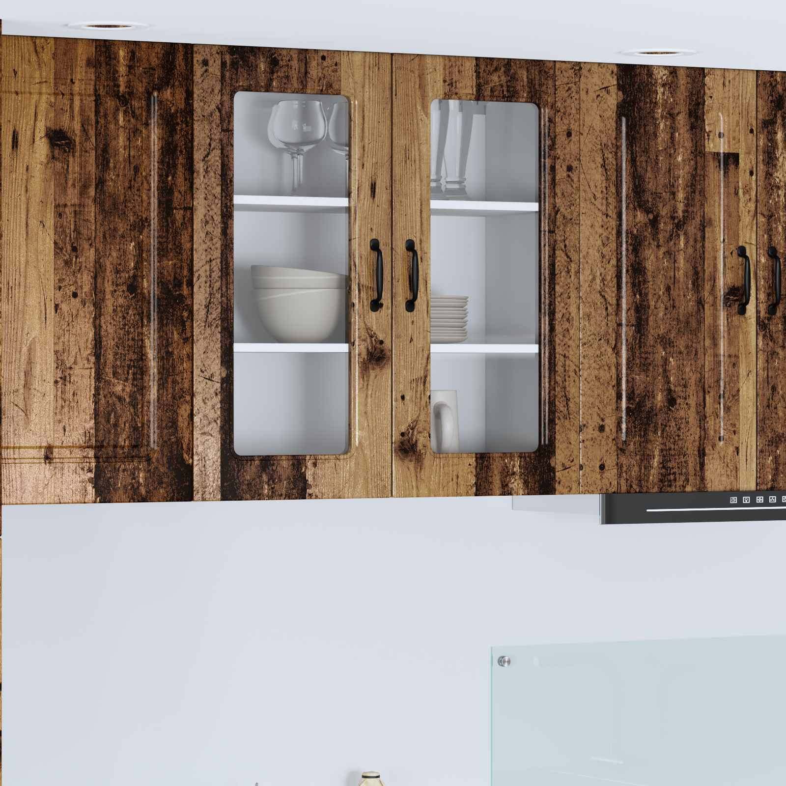 Vaatwasserpaneel Kalmar Oudhout 80 x 31 x 80 cm Bewerkt hout