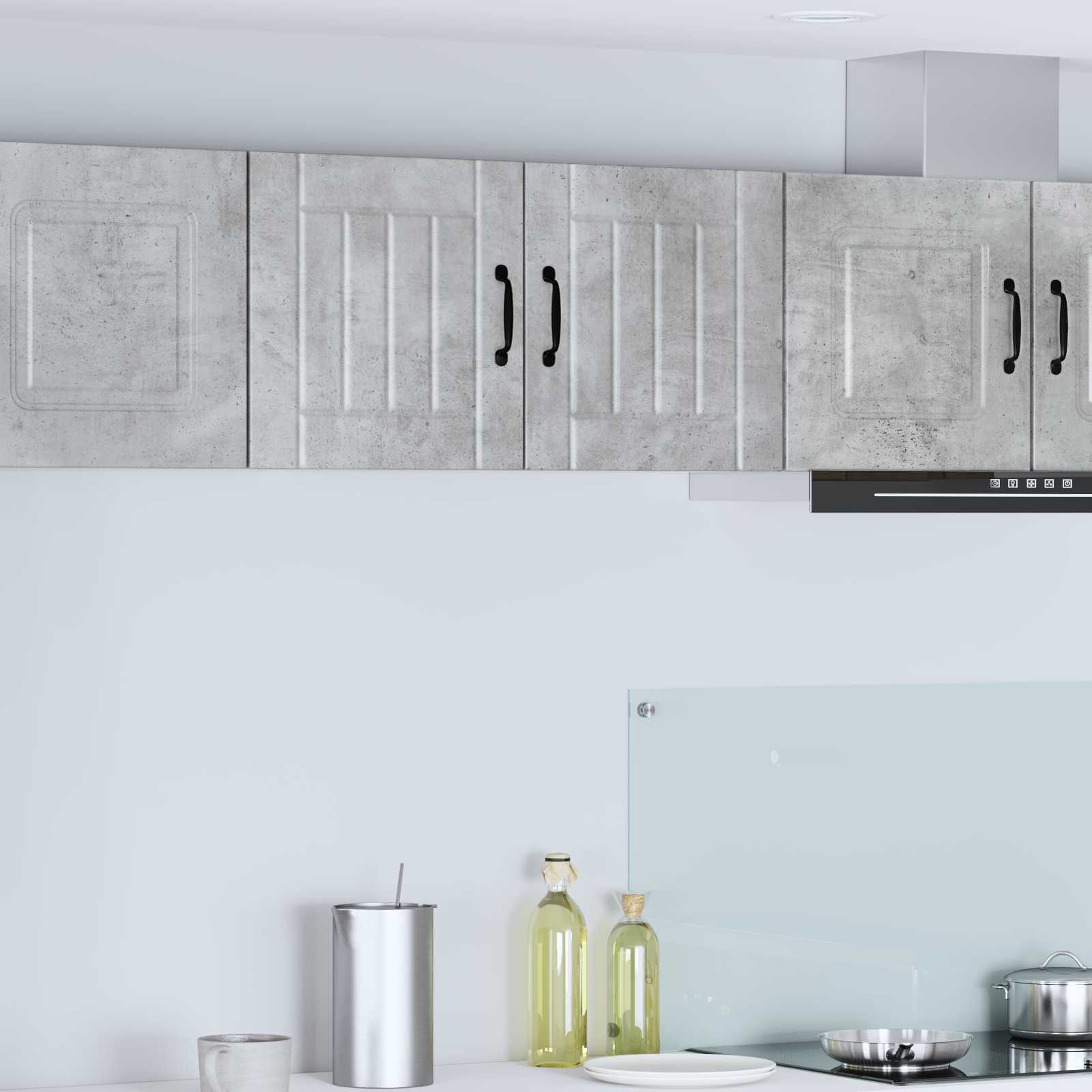 Vaatwasserpaneel Lucca 2 pcs Betongrijs 40 x 31 x 40 cm