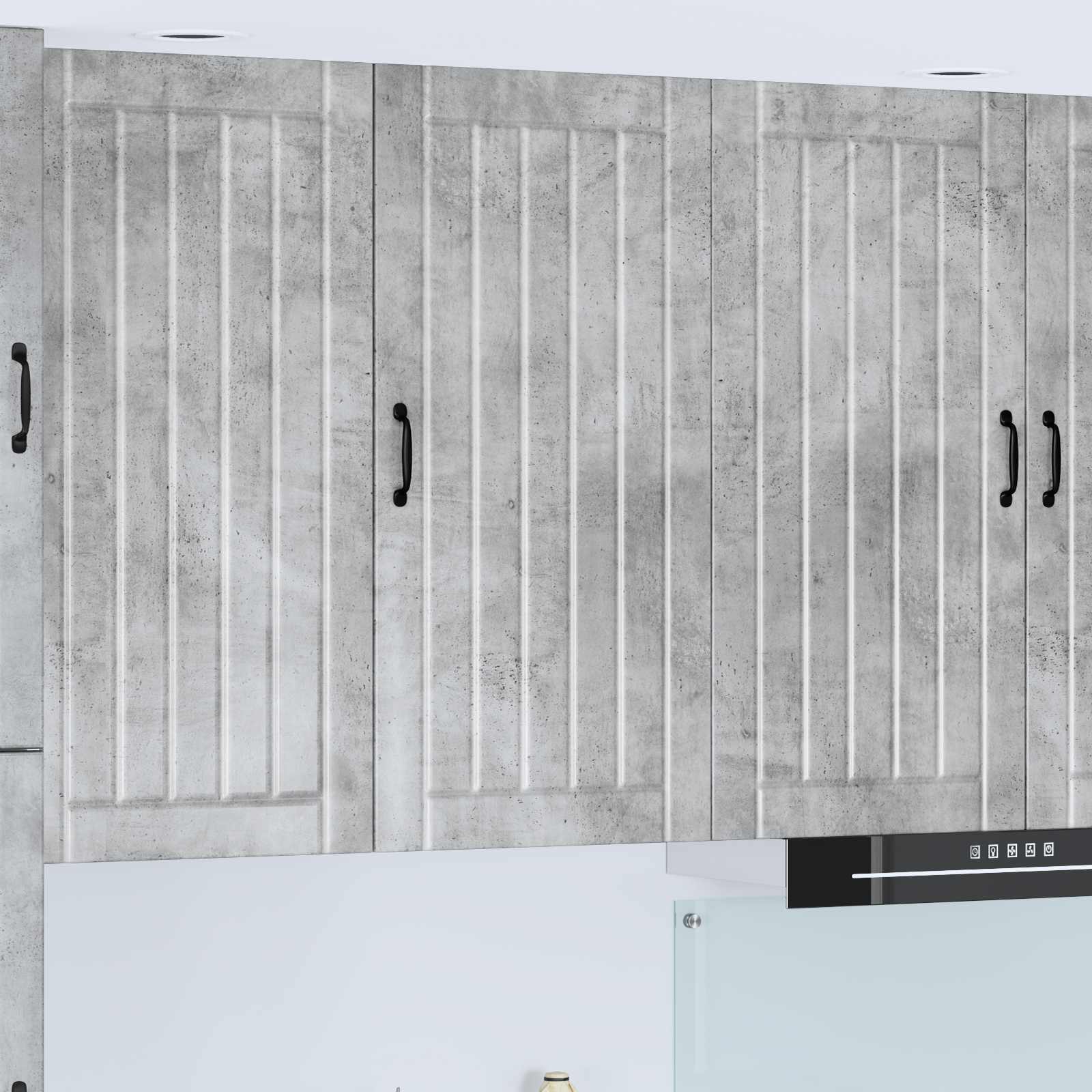 Vaatwasserpaneel Lucca Betongrijs 50 x 31 x 100 cm Bewerkt hout – afbeelding 1
