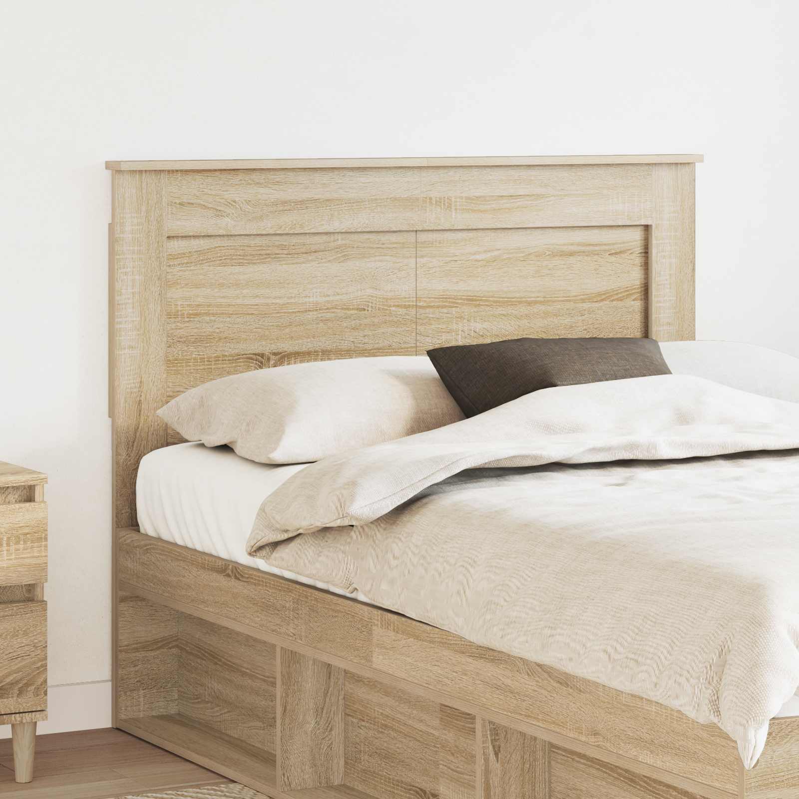 Hoofdbord met hoofdeinde Sonoma Eiken 120 cm Bewerkt hout