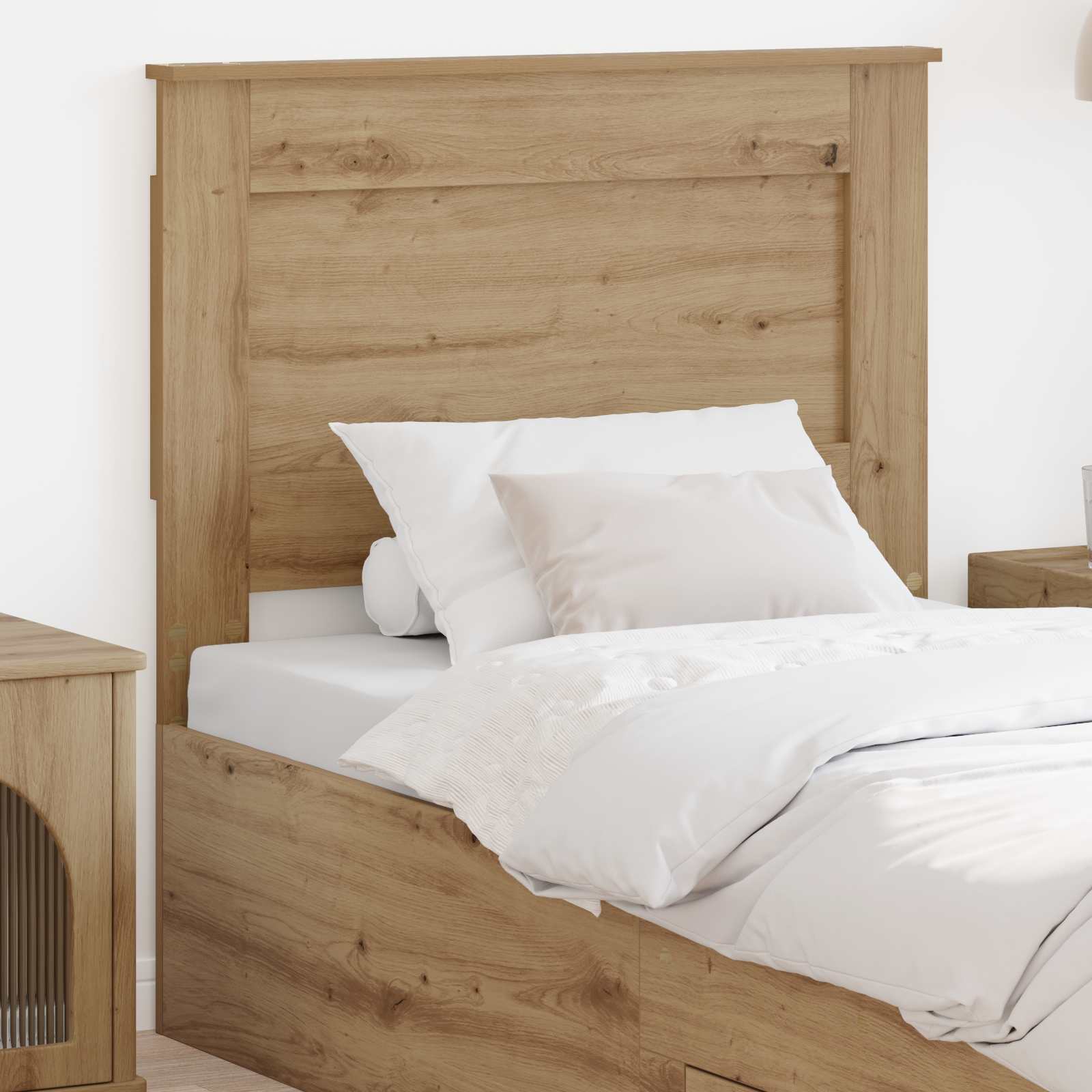 Hoofdbord met hoofdeinde Artisan Eiken 80 cm Bewerkt hout