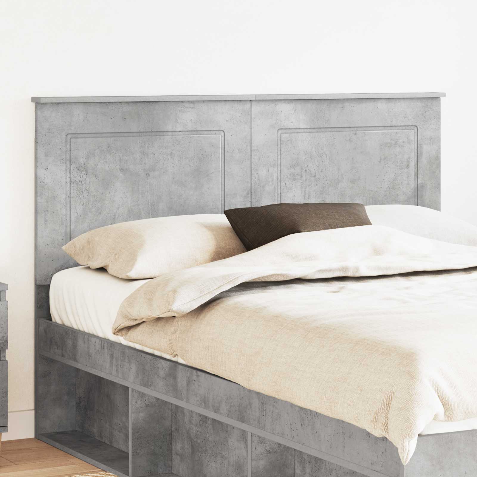 Hoofdbord Beton Grijs 100 cm Geconstrueerd hout – afbeelding 1