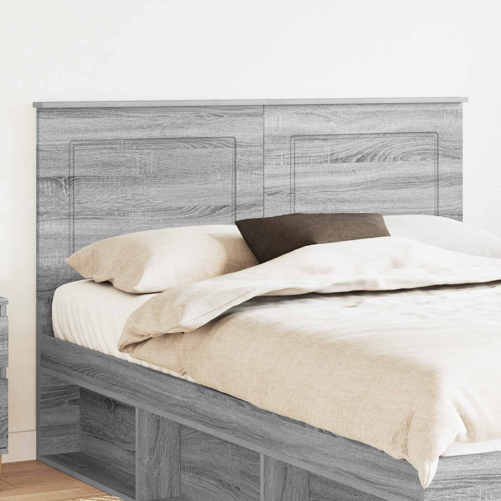 Hoofdbord Grijze Sonoma 100 cm Geconstrueerd hout – afbeelding 1