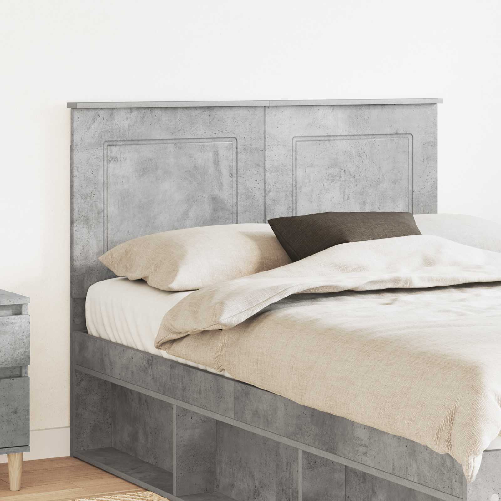 Hoofdbord Beton Grijs 100 cm Geconstrueerd hout – afbeelding 1
