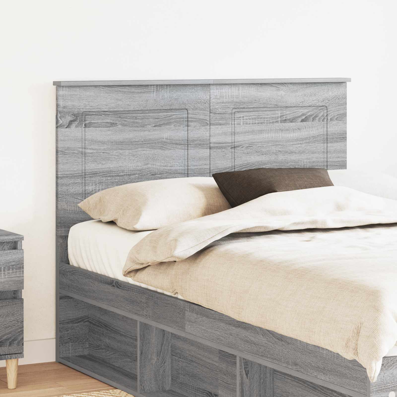 Hoofdbord Grijze Sonoma 100 cm Geconstrueerd hout