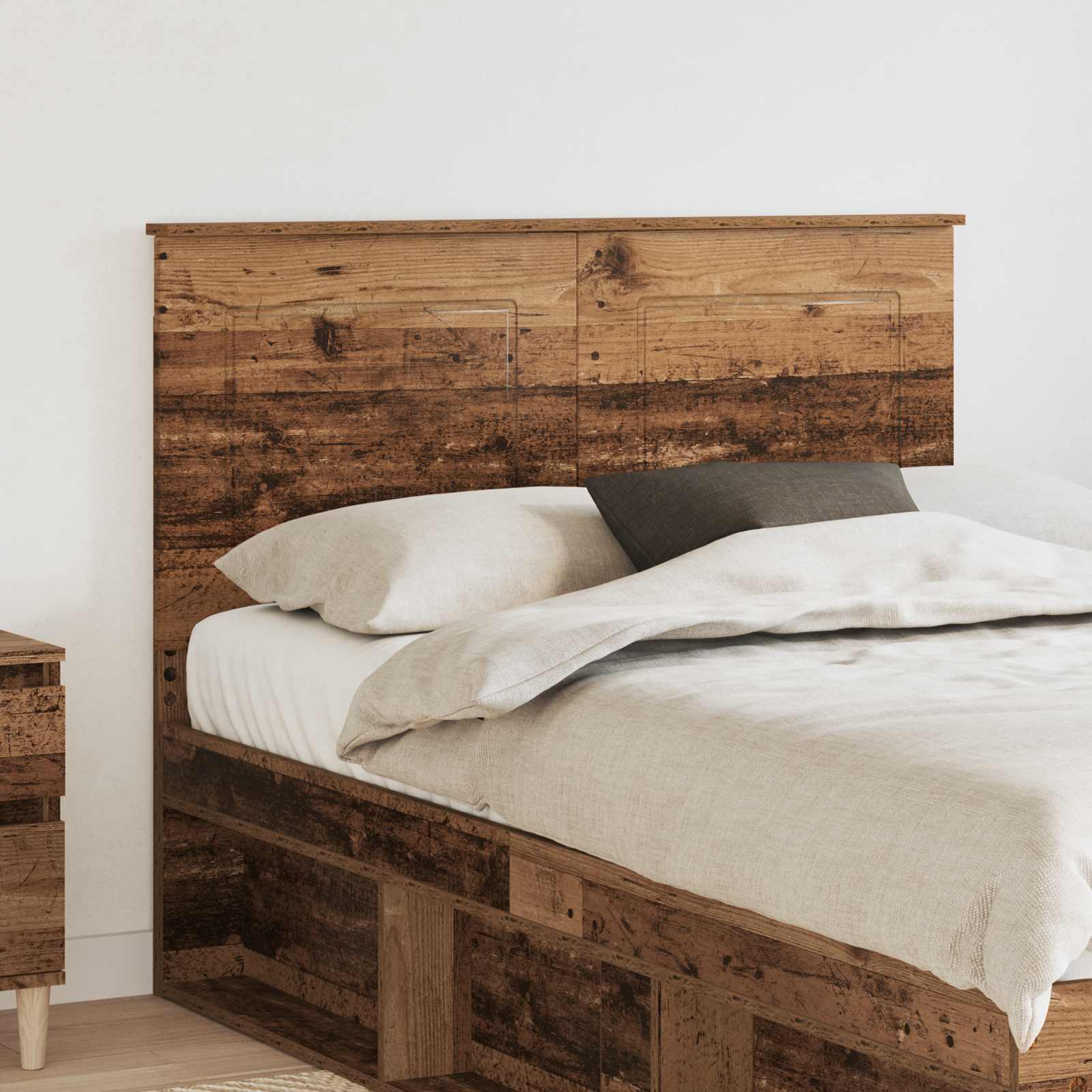 Hoofdbord Oud hout 138 x 7 x 100 cm Bewerkt hout
