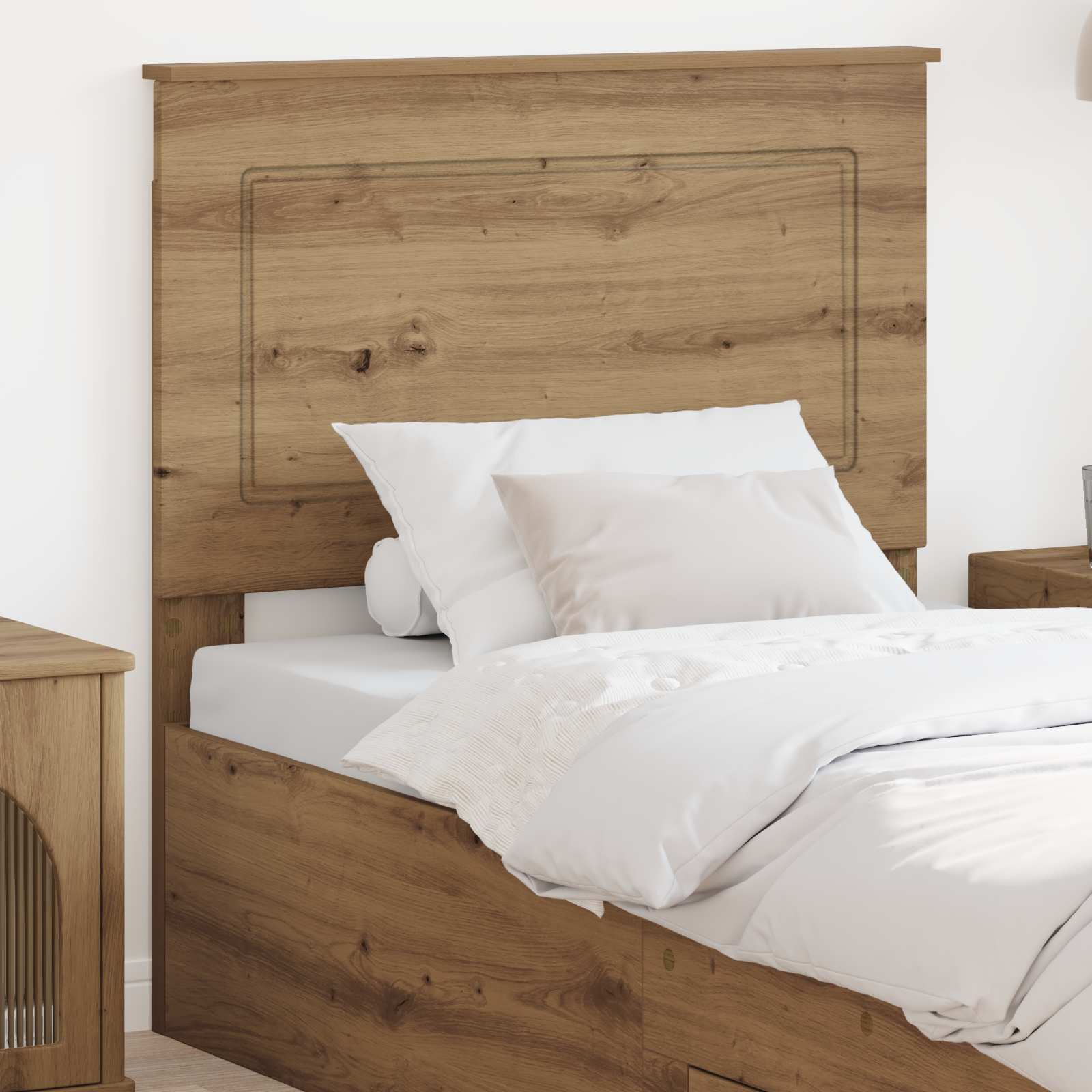 Hoofdbord Artisan Eik 100 cm Geconstrueerd hout – afbeelding 1