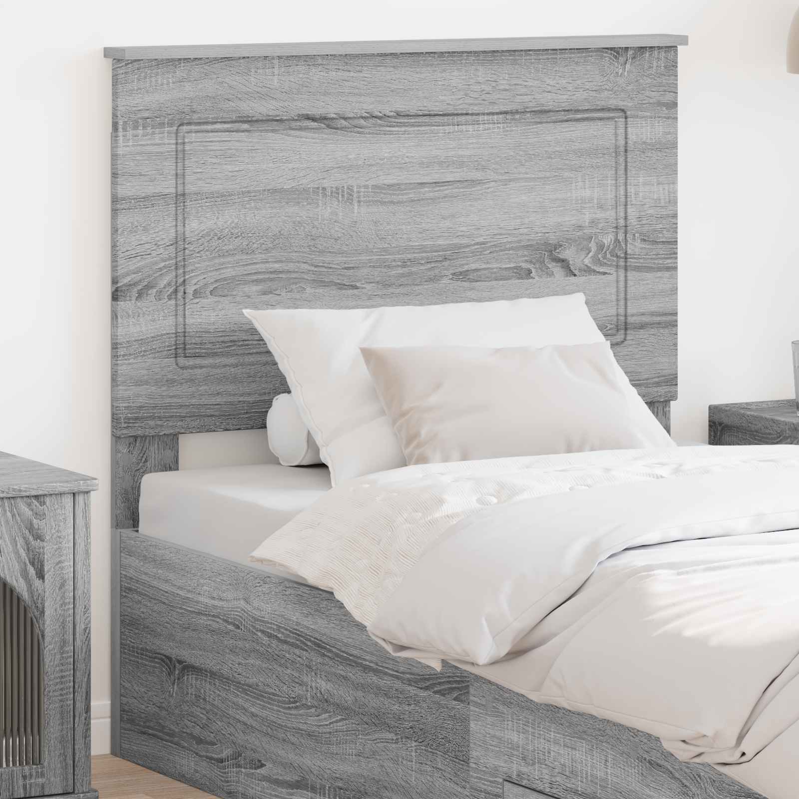 Hoofdbord Grijze Sonoma 100 cm Geconstrueerd hout – afbeelding 1