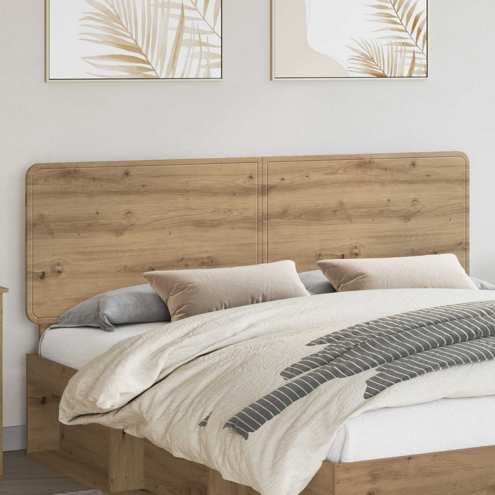 Hoofdbord Artisan Eiken Bewerkt hout – afbeelding 1