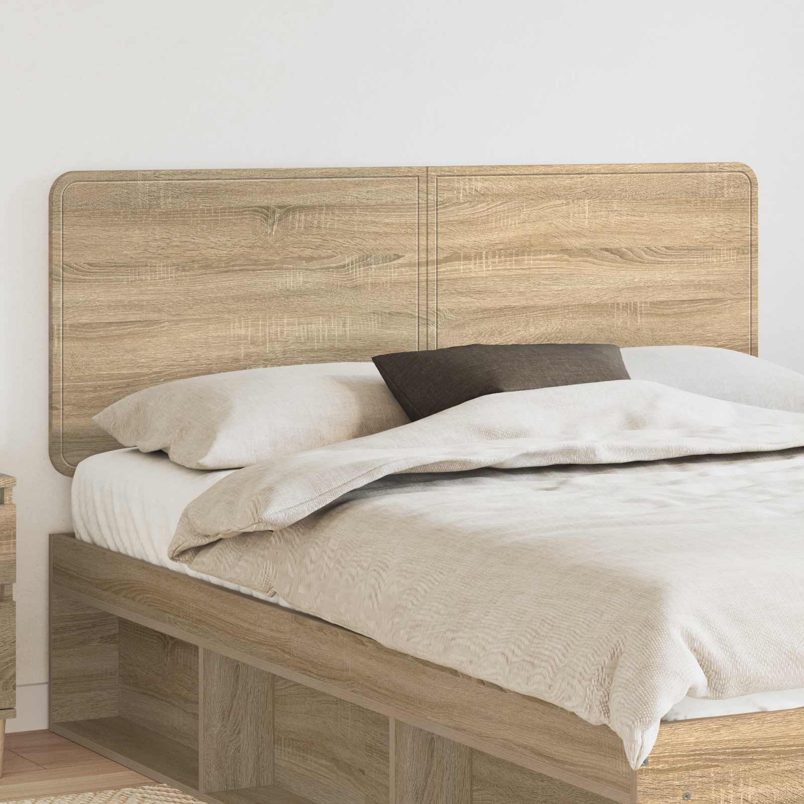 Hoofdbord Sonoma Eiken Bewerkt hout – afbeelding 1